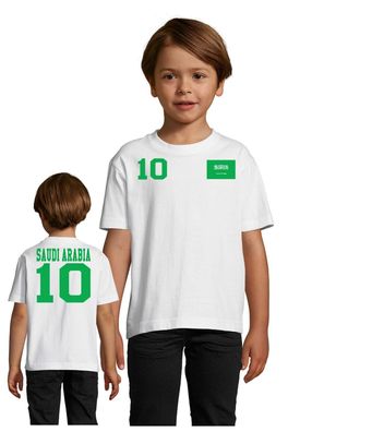 Fußball Football WM Kinder Shirt Trikot Saudi Arabien Arabia Wunschname Nummer