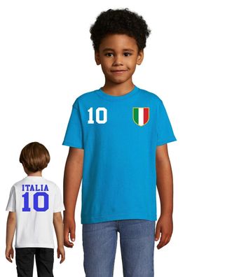 Fußball Handball WM Meister Kinder Shirt Trikot Italien Italy Wunschname Nummer