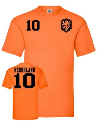 Fußball Football EM WM Herren Shirt Trikot Niederlande Holland Wunschname Nummer