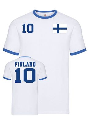 Fußball Football EM WM Herren Shirt Trikot Finnland Finland Wunschname Nummer