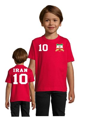 Fußball Handball Sport WM Weltmeister Kinder Shirt Trikot Iran Wunschname Nummer