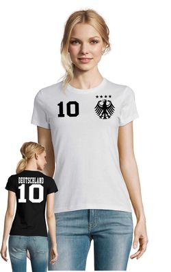 Fußball Handball EM WM Damen Shirt Trikot Deutschland Germany Wunschname Nummer