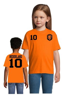 Fußball Football EM WM Kinder Trikot Shirt Niederlande Holland Wunschname Nummer