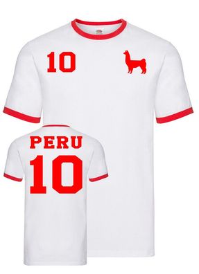 Fußball Handball Copa America WM Herren Fun Shirt Trikot Peru Wunschname Nummer