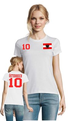 Fußball Football EM WM Damen Shirt Trikot Österreich Austria Wunschname Nummer