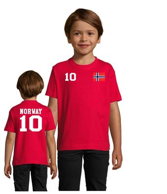 Fußball Handball EM WM Kinder Shirt Trikot Norwegen Norway Wunschname Nummer