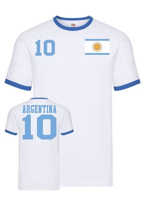 Fußball Football WM Herren Shirt Trikot Argentinien Argentina Wunschname Nummer