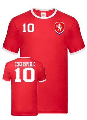 Fußball EM WM Herren Shirt Trikot Czech Republic Tschechien Wunschname Nummer