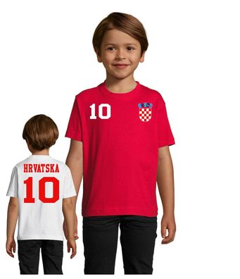 Fußball Handball EM WM Kinder Shirt Kroatien Hrvatska Croatia Wunschname Nummer