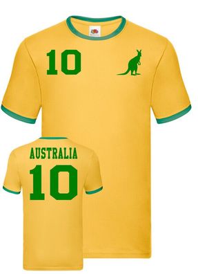 Fußball Soccer EM WM Herren Shirt Trikot Australien Australia Wunschname Nummer