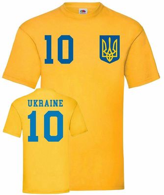 Fußball Football EM WM Herren Shirt Trikot Ukraine ??????? Wunschname Nummer