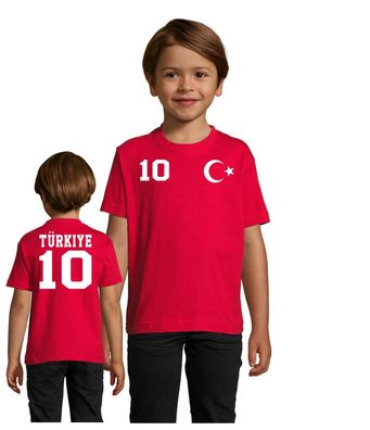 Fußball Soccer EM WM Kinder Shirt Trikot Türkei Türkiye Turkey Wunschnummer Name