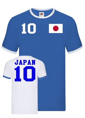 Fußball Hand Meister Football EM WM Herren Shirt Trikot Japan Wunschname Nummer