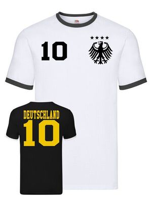 Fußball EM WM Herren Sport Soccer Trikot Shirt Deutschland Wunschname und NUMMER