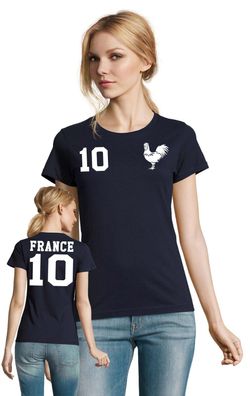 Fußball Handball EM WM Damen Shirt Trikot Frankreich France Wunschname Nummer