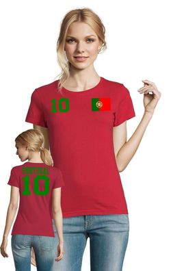 Fußball Handball Football EM WM Damen Shirt Trikot Portugal Wunschname Nummer