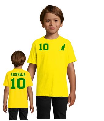 Fußball Meister EM WM Kinder Shirt Trikot Australien Australia Wunschname Nummer