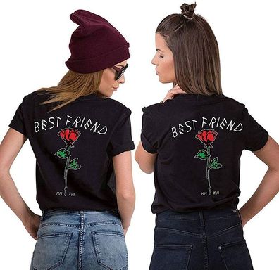 Blondie & Brownie Best Friend Rose T-Shirt Shirt Beste Freundin BFF Sister Sis