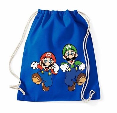 Blondie & Brownie Baumwoll Turnbeutel Beutel Tasche Mario Luigi Yoshi Nintendo