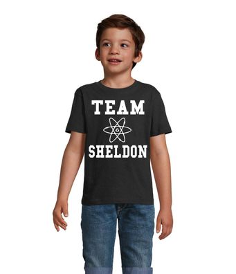 Blondie & Brownie Kinder Baby Shirt Team Sheldon Big Bang Cooper Nerd Atom Serie