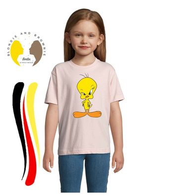 Blondie & Brownie Kinder Baby T-Shirt Angry Tweetie Tunes Bugs Looney Taz Bunny