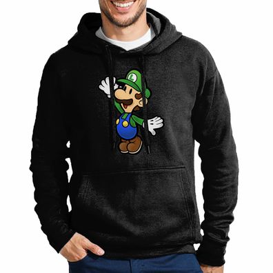 Blondie & Brownie Herren Hoodie Kapuzenpullover Luigi Hero Nintendo Yoshi Mario