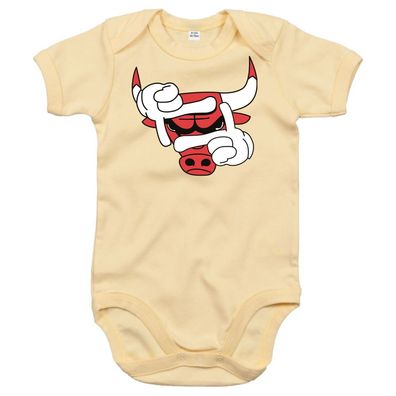 Blondie & Brownie Baby Strampler Body Shirt Bulls Basketball Sport Bulle Chicago