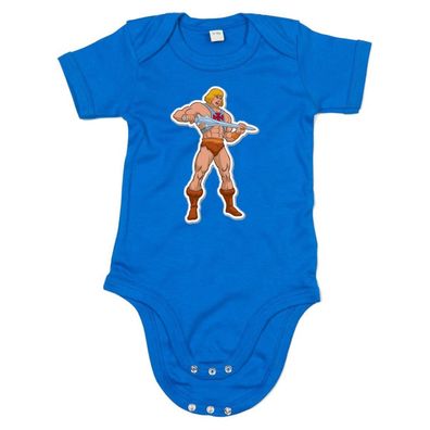 Blondie & Brownie Baby Strampler Body Shirt He-Man Hero Universe Cartoon Masters