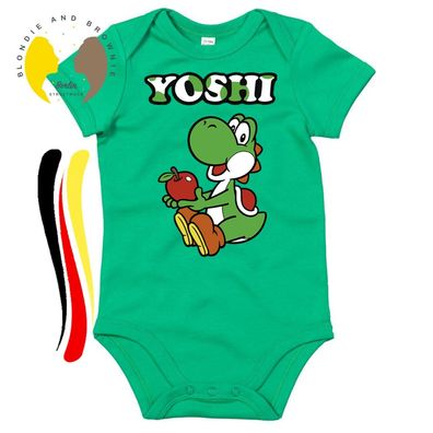 Blondie & Brownie Baby Strampler Body Shirt Yoshi Super Mario Luigi Bowser Kart