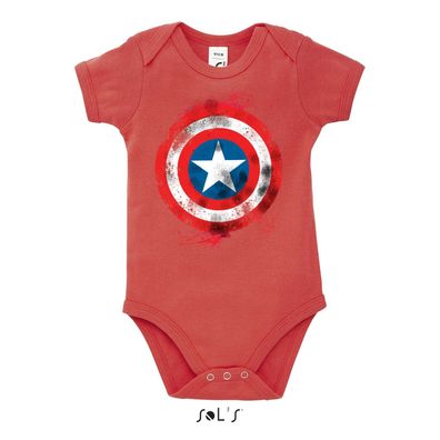 Blondie & Brownie Baby Strampler Fun Body Shirt Vintage Captain America Avengers