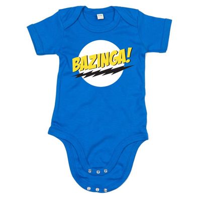 Blondie & Brownie Fun Baby Strampler Body Shirt Bazinga Big Bang Sheldon Theory