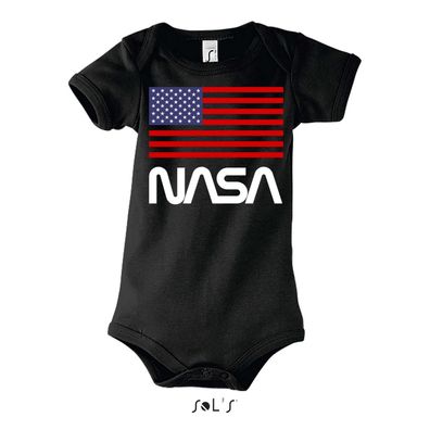Blondie & Brownie Baby Strampler Body Shirt NASA USA Space Astronaut Force X