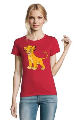 Blondie&Brownie Damen Shirt Simba Shirt Löwe König Tier Zeichentrick Kino Afrika