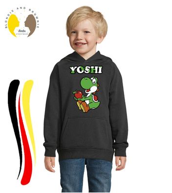 Blondie & Brownie Fun Kinder Hoodie Pullover Yoshi Super Mario Nintento Luigi
