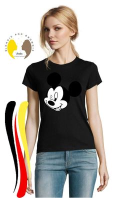 Blondie & Brownie Damen T-Shirt Shirt Top Mickey Zwinker Minnie Daisy Maus Mouse