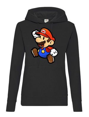 Blondie & Brownie Damen Hoodie Kapuzenpullover Mario Luigi Nintendo Super Yoshi