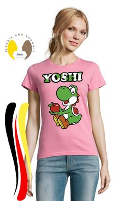 Blondie & Brownie Damen Fun Shirt Yoshi Super Mario Hero Luigi Nintendo Bowser