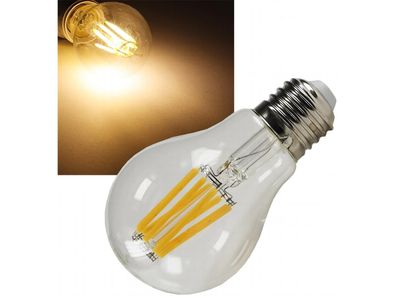 LED Glühlampe Filament Omnilux E27 3000k, 750lm, 230V / 8W, warmweiß