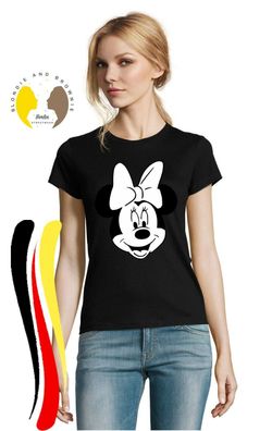 Blondie & Brownie Fun Damen T-Shirt Shirt Top Mini Daisy Minnie Fun Mouse Minnie