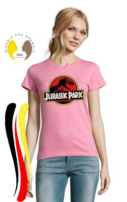 Blondie & Brownie Fun Damen Shirt Jurassic T-Rex Park Dinosaurier World Raptor