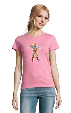 Blondie & Brownie Damen Shirt He-Man Hero Universe Cartoon Masters Orko Motu