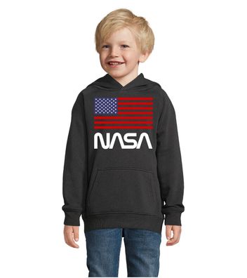 Blondie & Brownie Kinder Hoodie Pullover Nasa USA Astronaut Space Elon Mars X