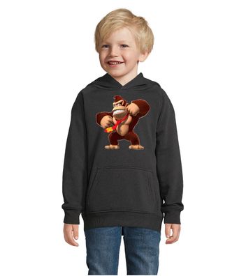 Blondie & Brownie Kinder Fun Hoodie Pullover Donkey Kong Nintendo Konsole Diddy