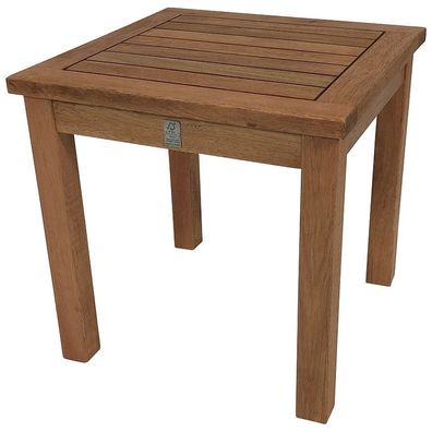 Gartentisch Beistelltisch Tisch 40x40cm Eukalyptusholz