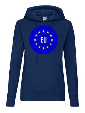 Blondie & Brownie Damen Hoodie Kapuzen Pullover EU Europäische Union Nato Ukrain