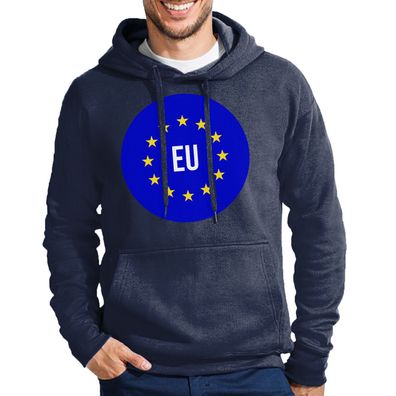 Blondie & Brownie Herren Hoodie Kapuzen Pullover EU Europäische Union Ukraine