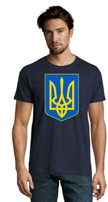 Blondie & Brownie Herren Shirt Ukraine Wappen Peace War Nato Frieden Selenskyj