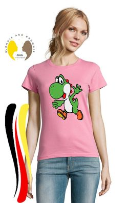 Blondie & Brownie Fun Damen Shirt Yoshi Mario Nintendo Luigi Wario Bowser Super