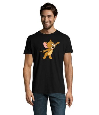 Blondie & Brownie Herren T-Shirt Jerry Maus Tom Katze Zeichentrick Fun Spruch
