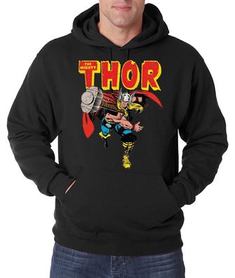 Blondie & Brownie Fun Herren Hoodie Pullover Mighty Thor Cartoon Loki Iron Man